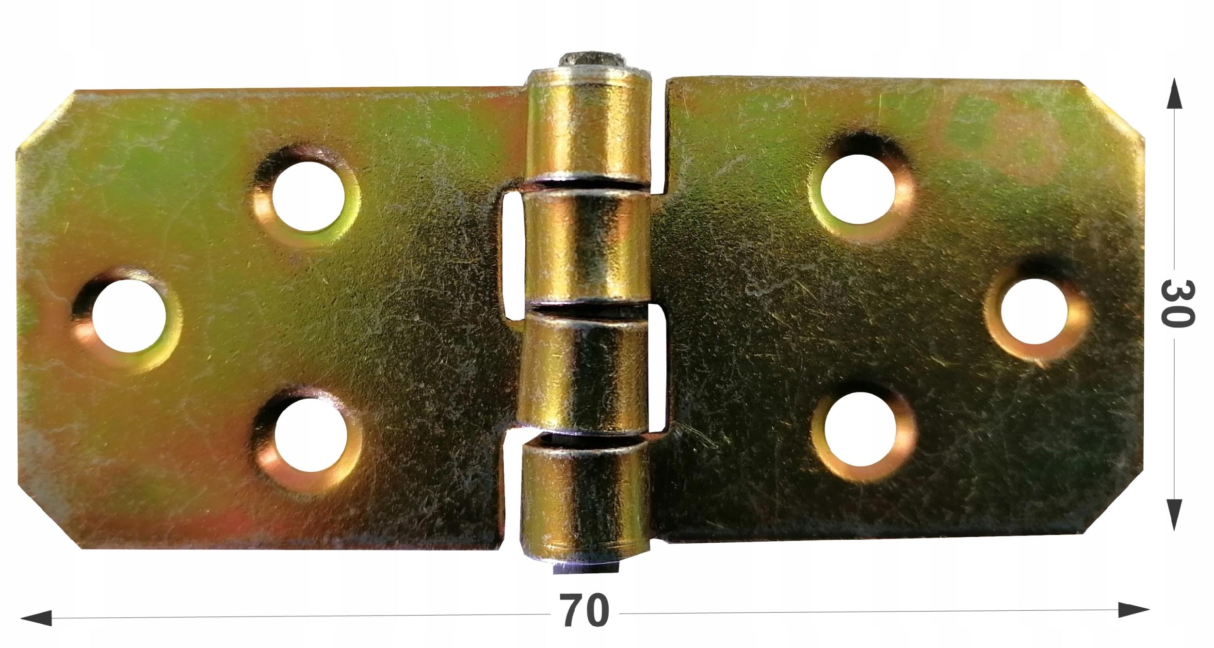 ZAWIAS BUDOWLANY SPLATANY DO DRZWI 30 x 70 OCYNK Rodzaj zawias