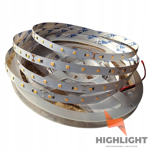 10 m Led pásik Biela Teplá 24V 12W 60led/m 2835 Profesionálny 3000K Mono