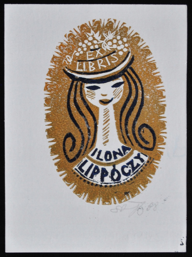 *KP* Szuszkiewicz Józef - Ex Libris Ilona Lippóczy, X3
