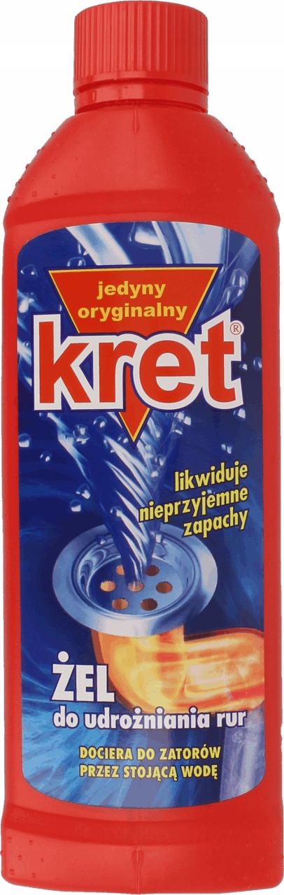 

Kret Żel Do Udrożniania Rur Syfonów 500ml 1szt