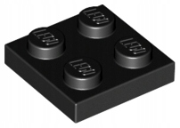 

Lego 3022 plytka 2x2 czarny 10 szt Nowy
