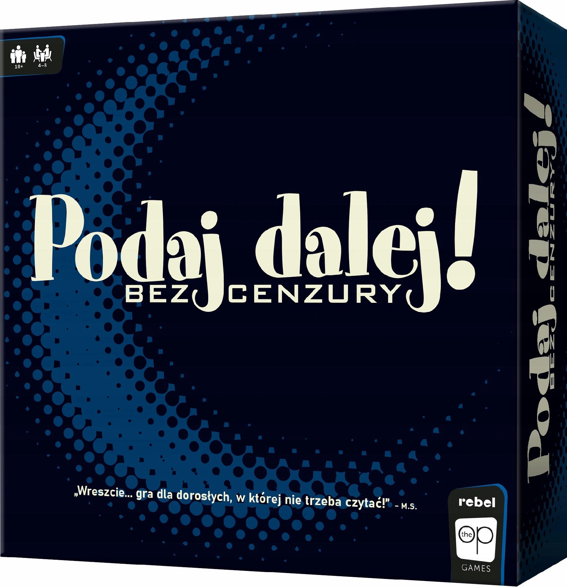 

Podaj Dalej! Bez Cenzury Gra Imprezowa Planszowa