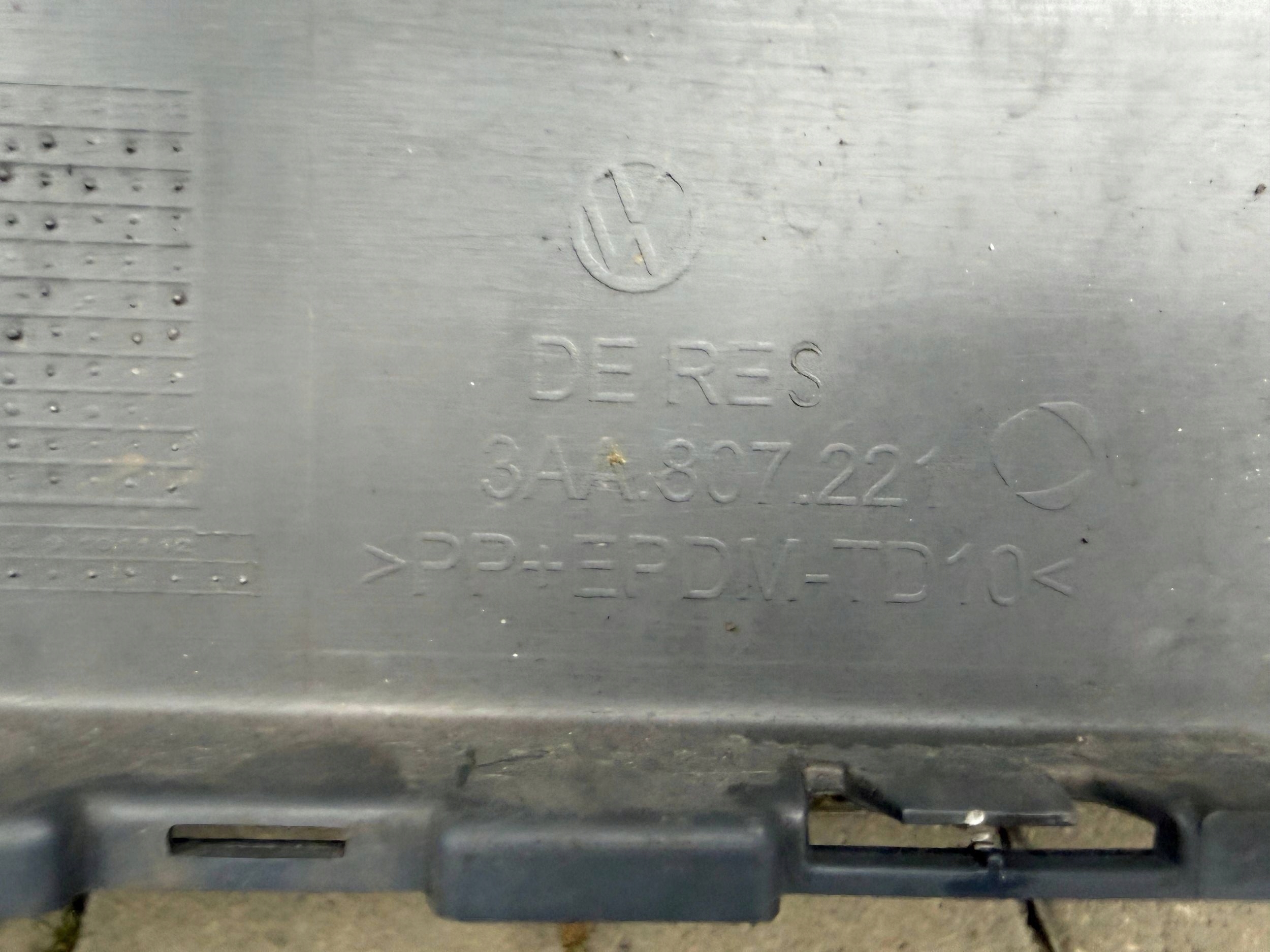 Vw Passat B7 3aa bumper front front