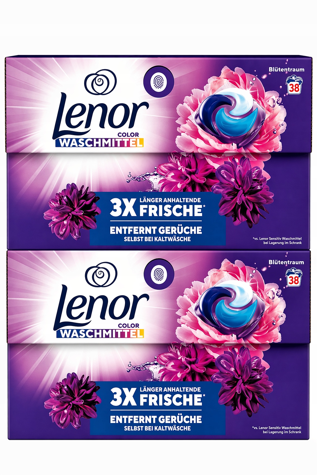 Lenor Amethyst Kapsułki Zapachowe do Prania 38×2=76szt Intensywny Zapach
