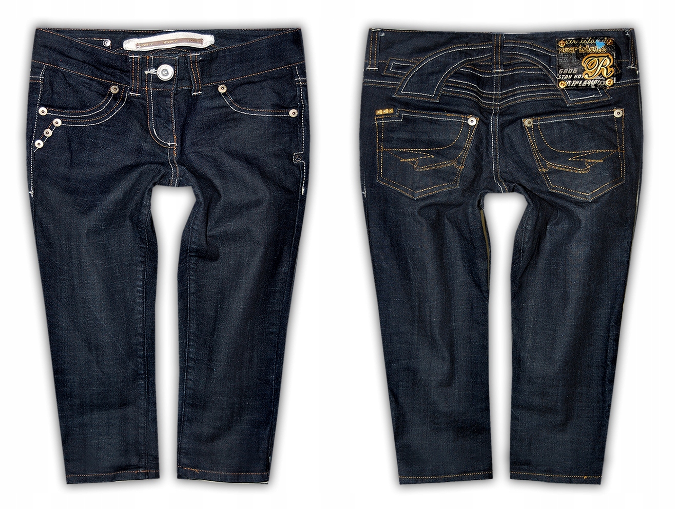 RIVER ISLAND stretch * super JEANSY RYBACZKI * 32