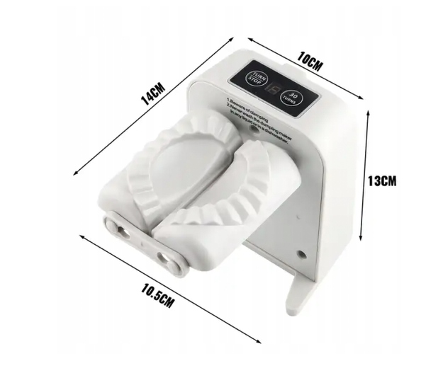 AUTOMATYCZNA ELEKTRYCZNA MASZYNKA DO ROBIENIA LEPIENIA PIEROGÓW PIEROGARKA Kolor biały