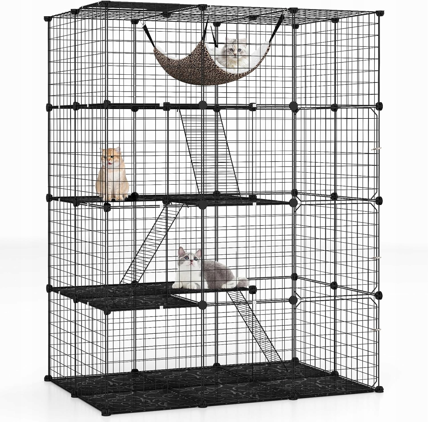 Levně XL Klec Pro Kočky Ohrada Kotec Zvířat Fretky Výběh Domeček