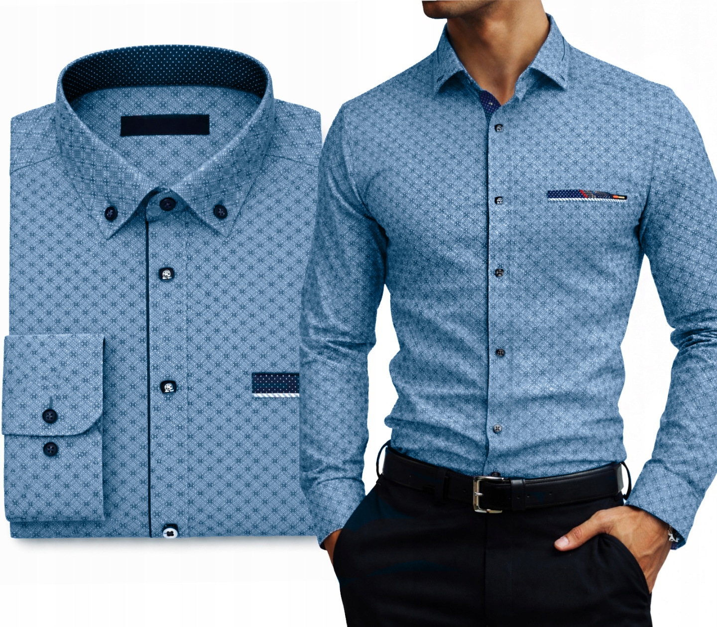 Pánská košile k elegantním kalhotám Comfort Slim