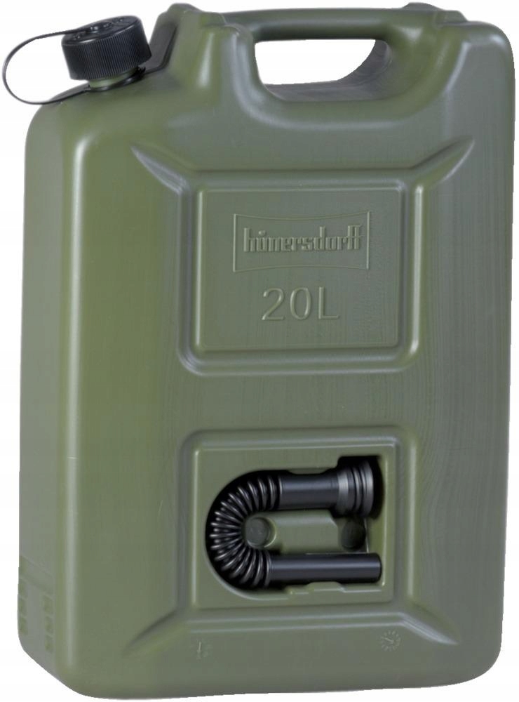 

Kanister na paliwo benzynę plastikowy lejek 20L