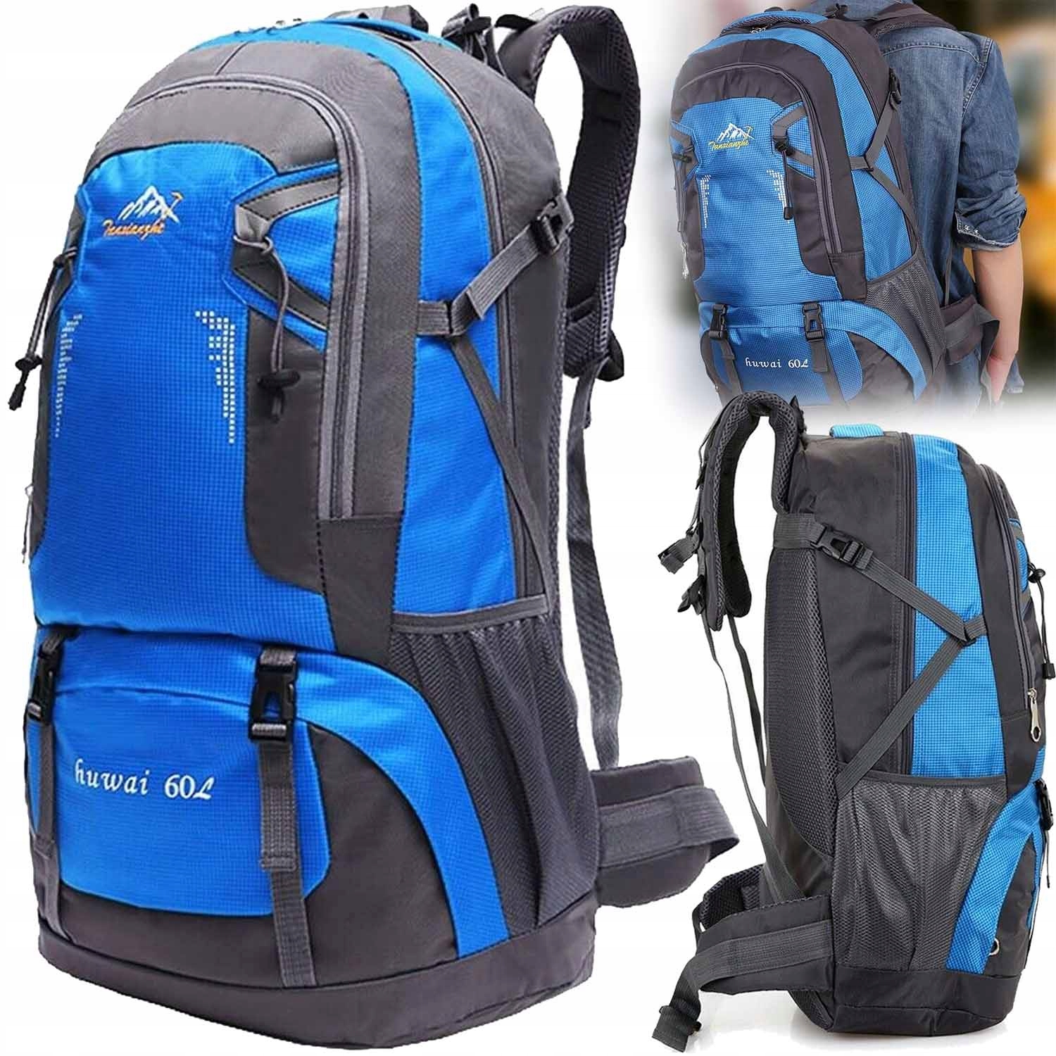 Plecak Turystyczny Trekkingowy Górski W Góry 60L Męski Damski Mocny