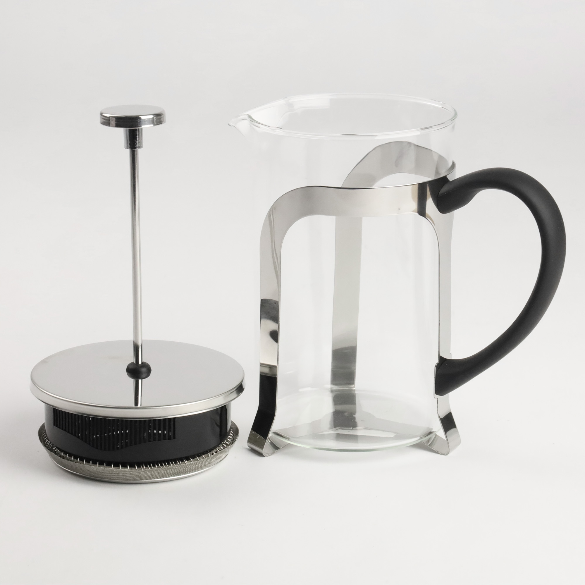 DZBANEK Z ZAPARZACZEM DO KAWY HERBATY ZIÓŁ STALOWY 800 ML FRENCH PRESS