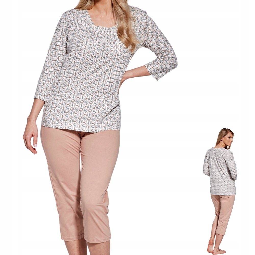 Dámské Pyžamo Cornette Nadia 767 3XL 46 Béžová