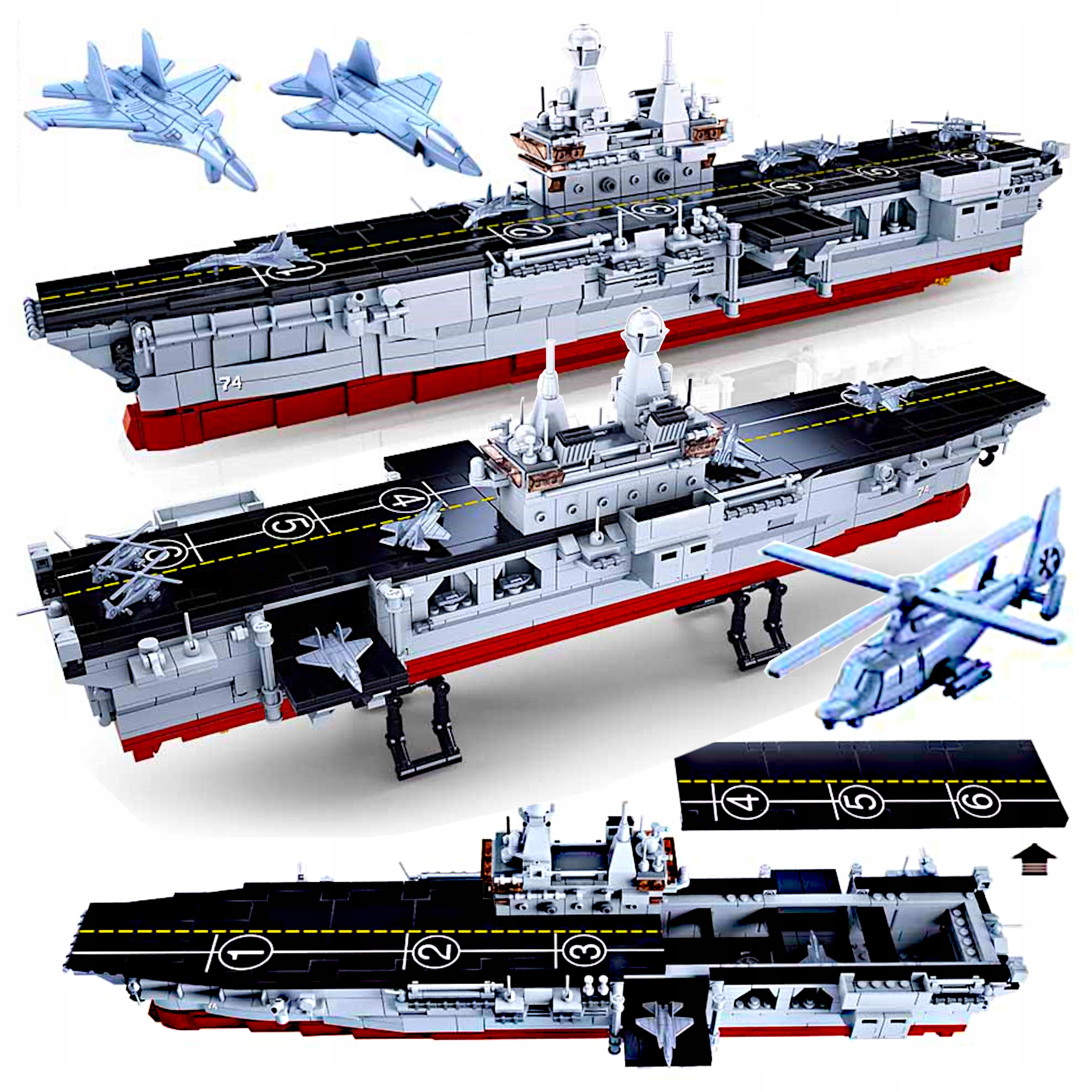 

Klocki Okręt Statek Lotniskowiec Kearsarge Wojsko