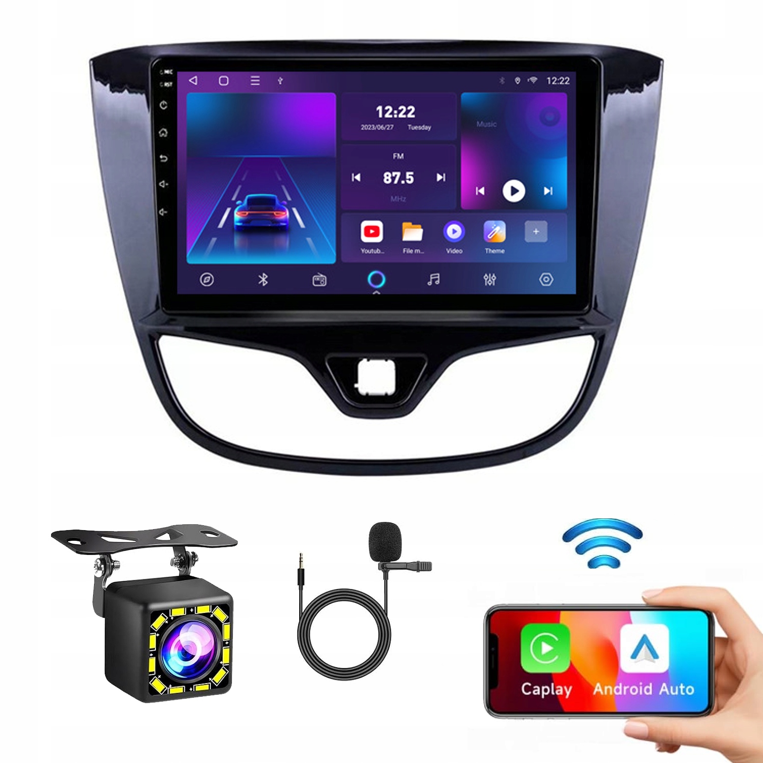 Rádio Android 13 Navigácia Opel Karl 2017-2020 Carplay 4GB 64GB