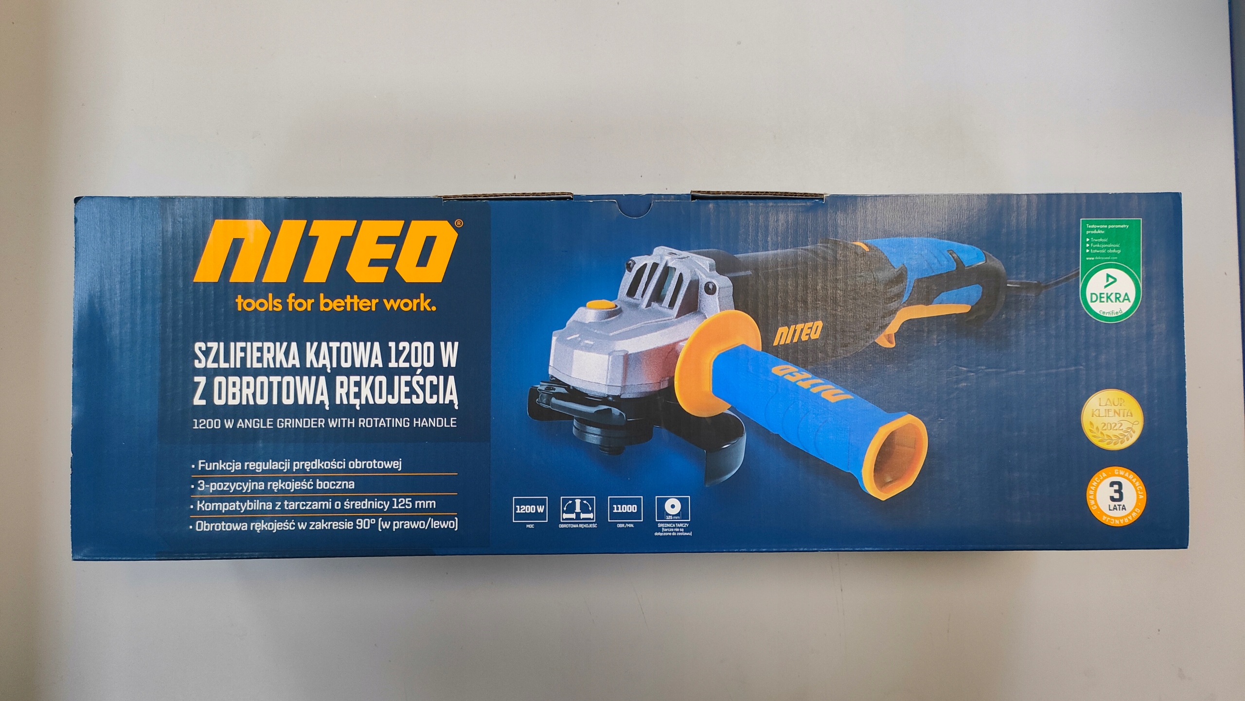 Szlifierka kątowa sieciowe Niteo 1200 W 230 V