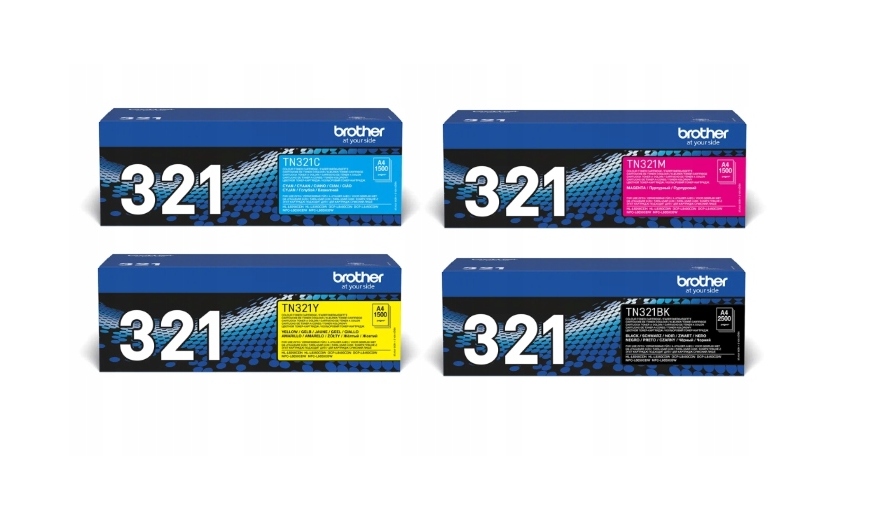 Set 4 x Toner Brother TN-321 TN321Y TN321M TN321C TN321BK