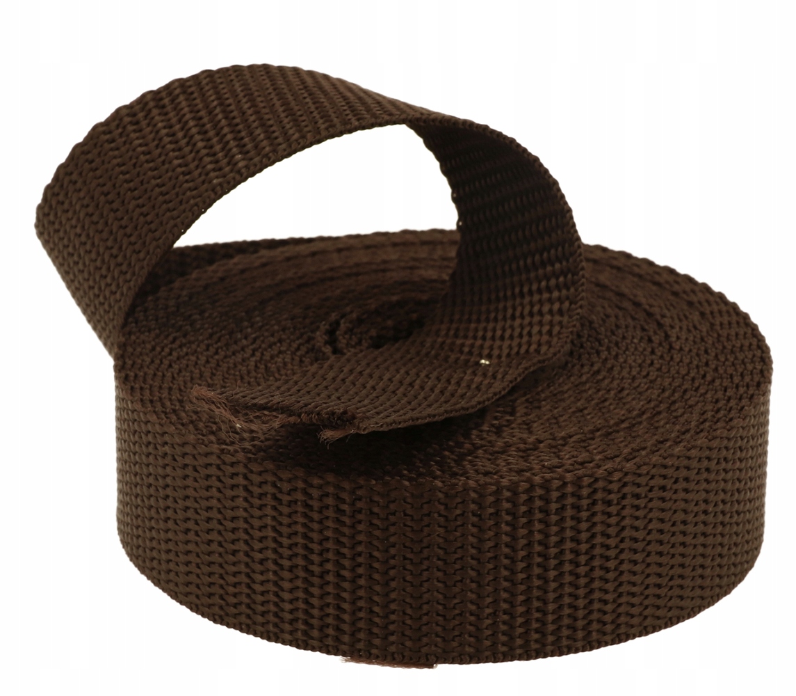 Popruh 50mm Parciální tloušťka 1,35mm Tmavě Hnědá 50 metrů