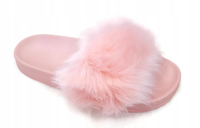CIEPLUTKIE KLAPKI Z FUTERKIEM RÓŻOWY LIGHT R.39