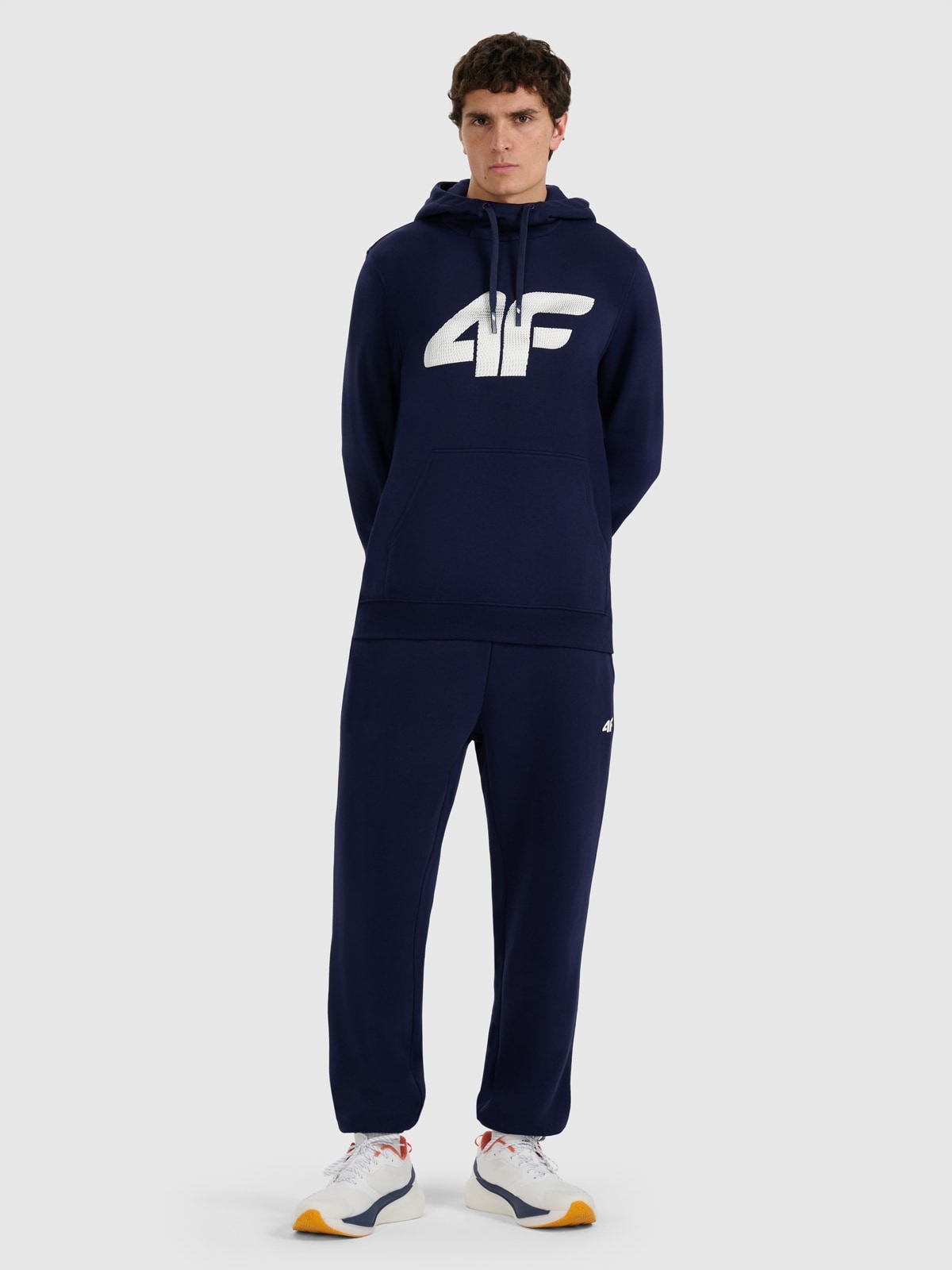 4F Pánské jogger tepláky tmavě modré 3XL