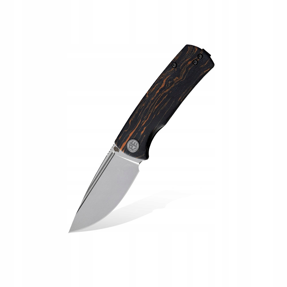 Nůž Petrified Fish Beluga Mini PF-P01X Odmp Orange Damask Pattern