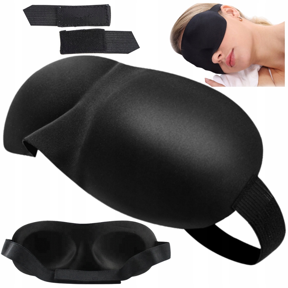 

Opaska Na Oczy Do Spania Czarna Maska Opaski 3D