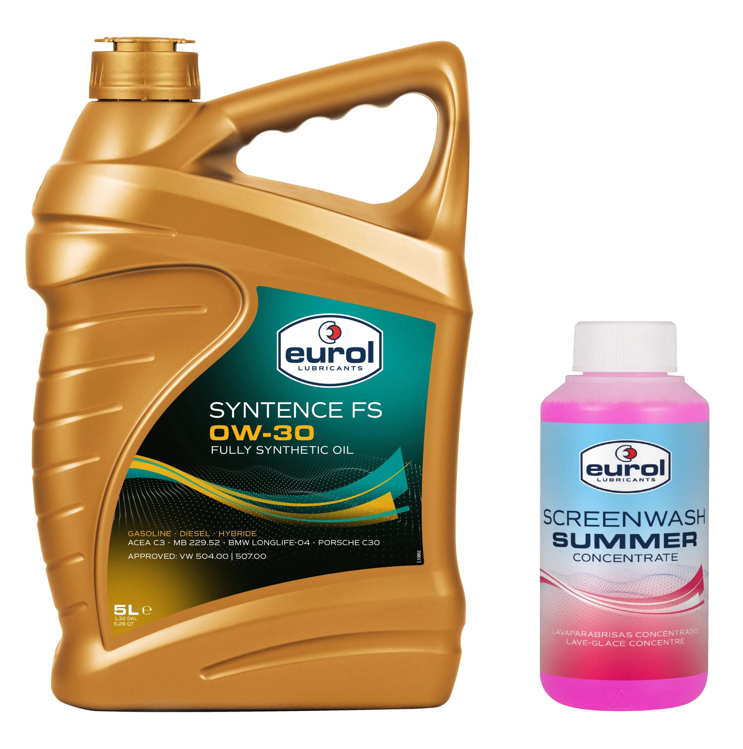 Eurol Syntence Fs 0W30 5L Vw 504.00/507.00 Koncentrat Płynu Spryskiwaczy