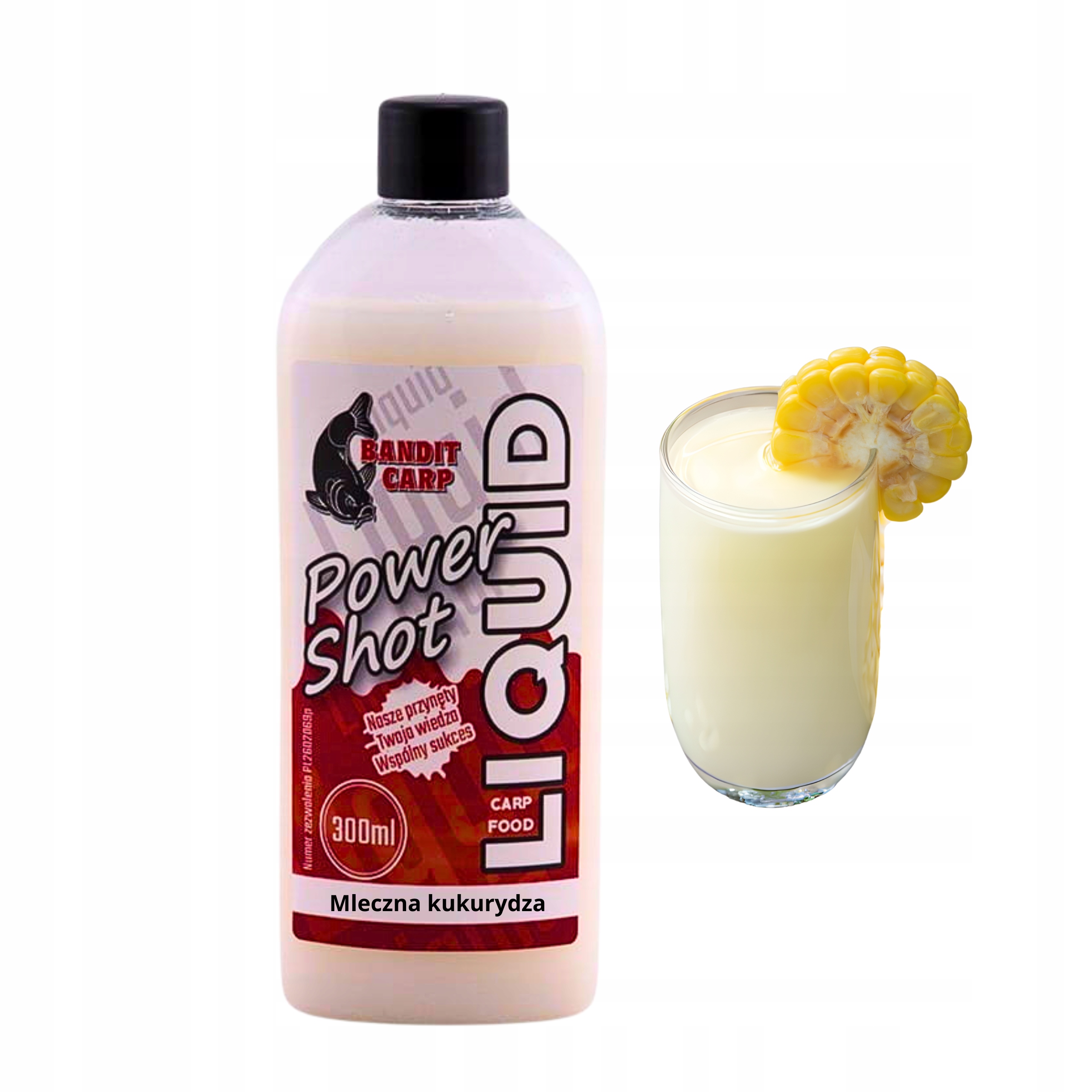 Liquid Power Shot Mlczna Kukurydza Do Kulek Proteinowych 300ml Bandit Carp
