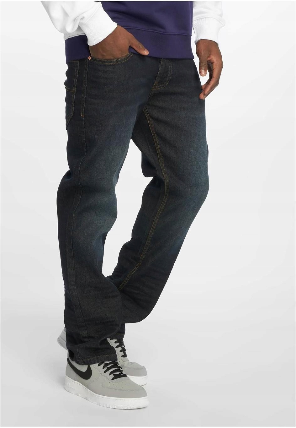 Spodnie Jeansowe TUE Dark Blue Rocawear W36L32 Marka Rocawear