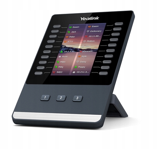 Yealink EXP43 dodatočný Ip modul, čierny, šedý, 23 tlačidiel