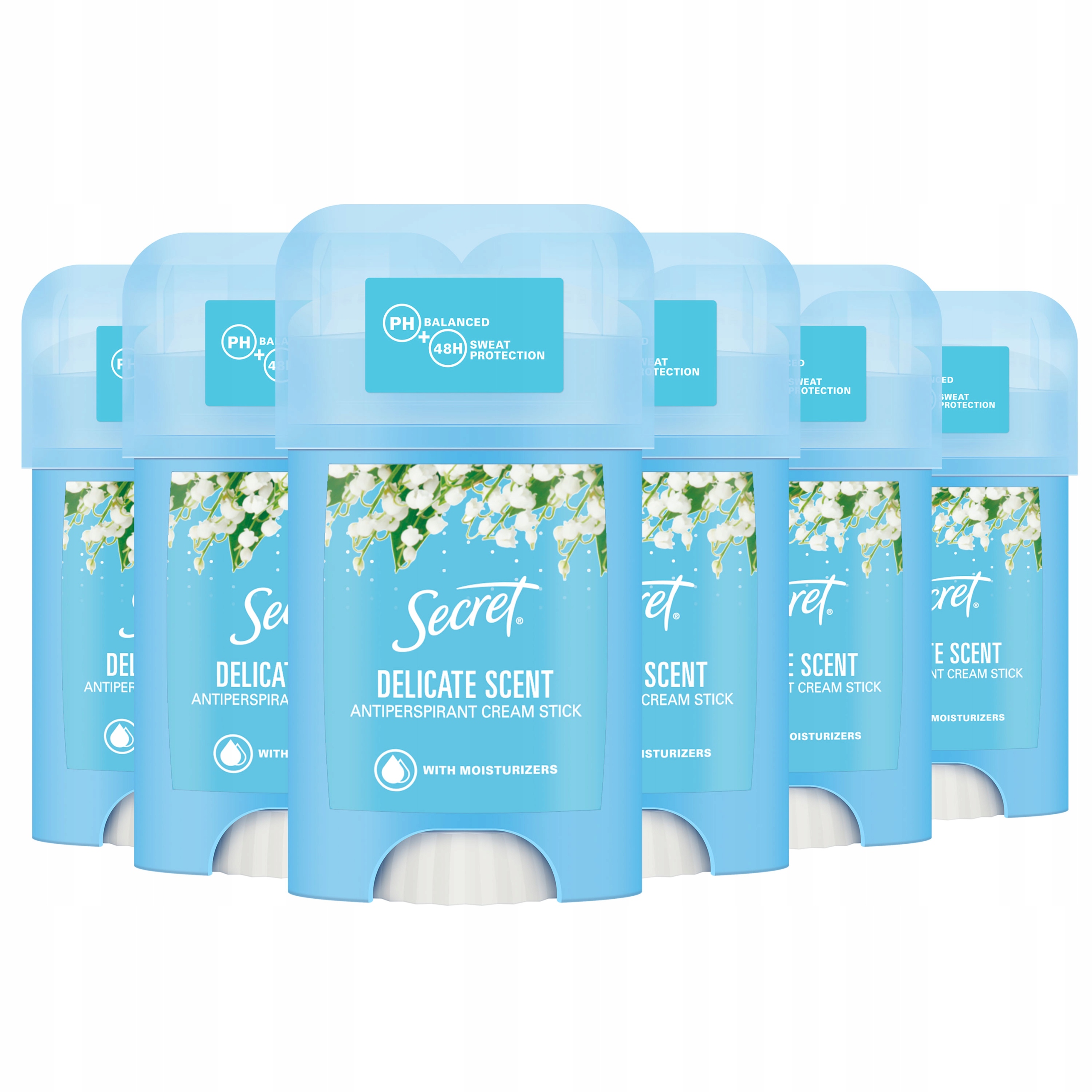 

Secret Delicate antyperspirant w kremie 6x40ml