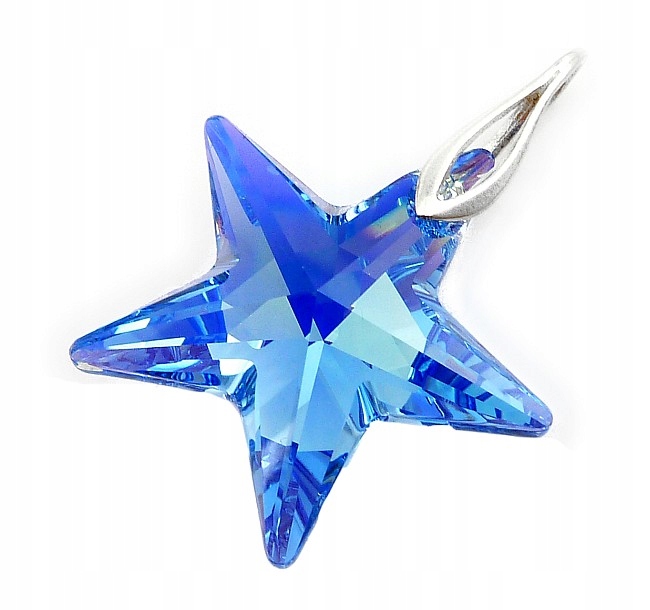 Nový krystalový Přívěsek Light Sapphire Star