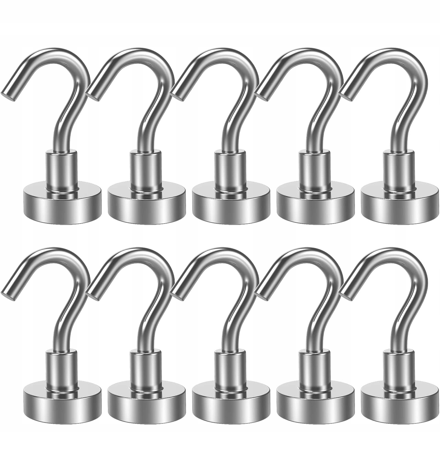 10 SZT HAKÓW MAGNETYCZNYCH MAGNES NEODYMOWY HAKI DUŻA SIŁA CIĄGNĄCA 8 KG Marka inna