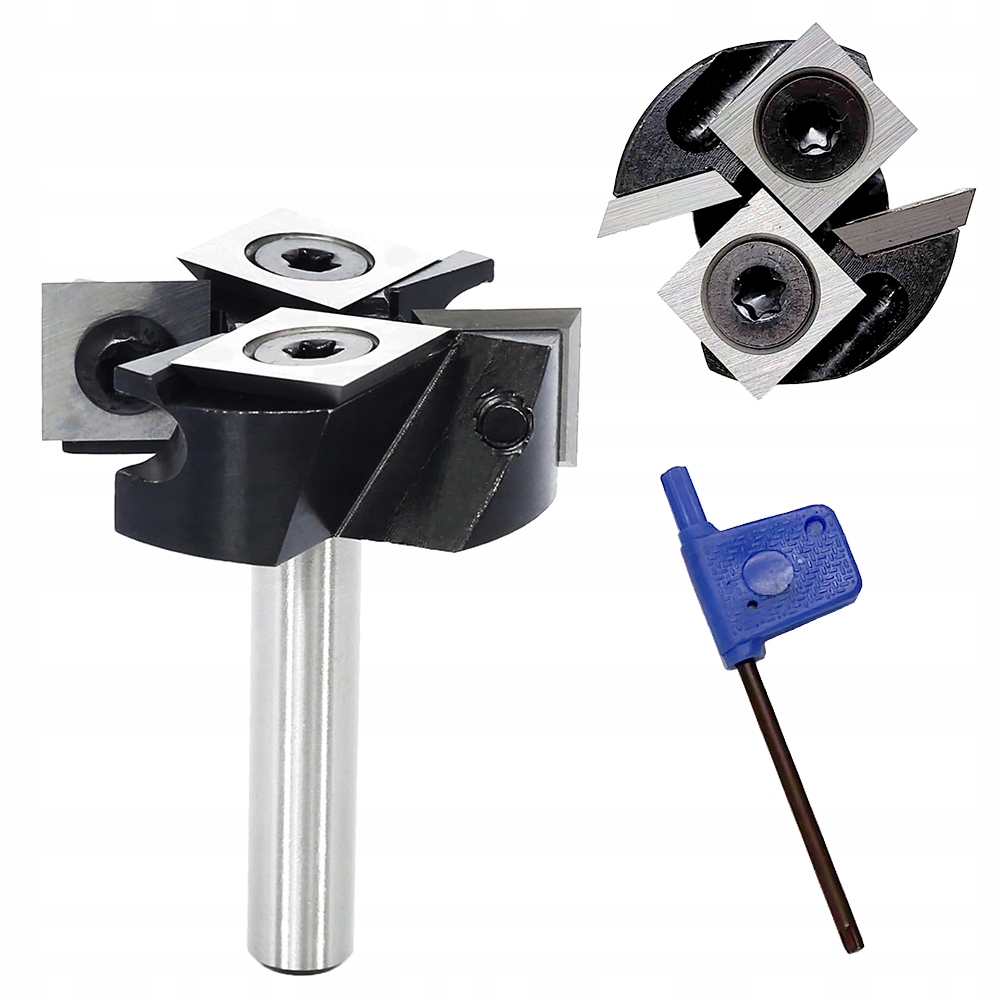 Frez Do Planowania Płaszczyzn 25,4MM Trzpień 6MM na płytki 4-ostrza Zestaw