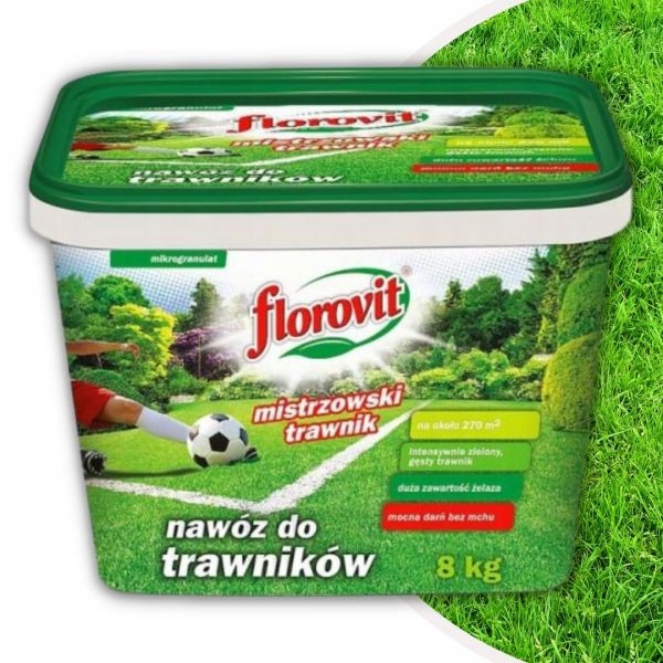 Nawóz do trawnika mistrzowski trawnik Florovit 8kg