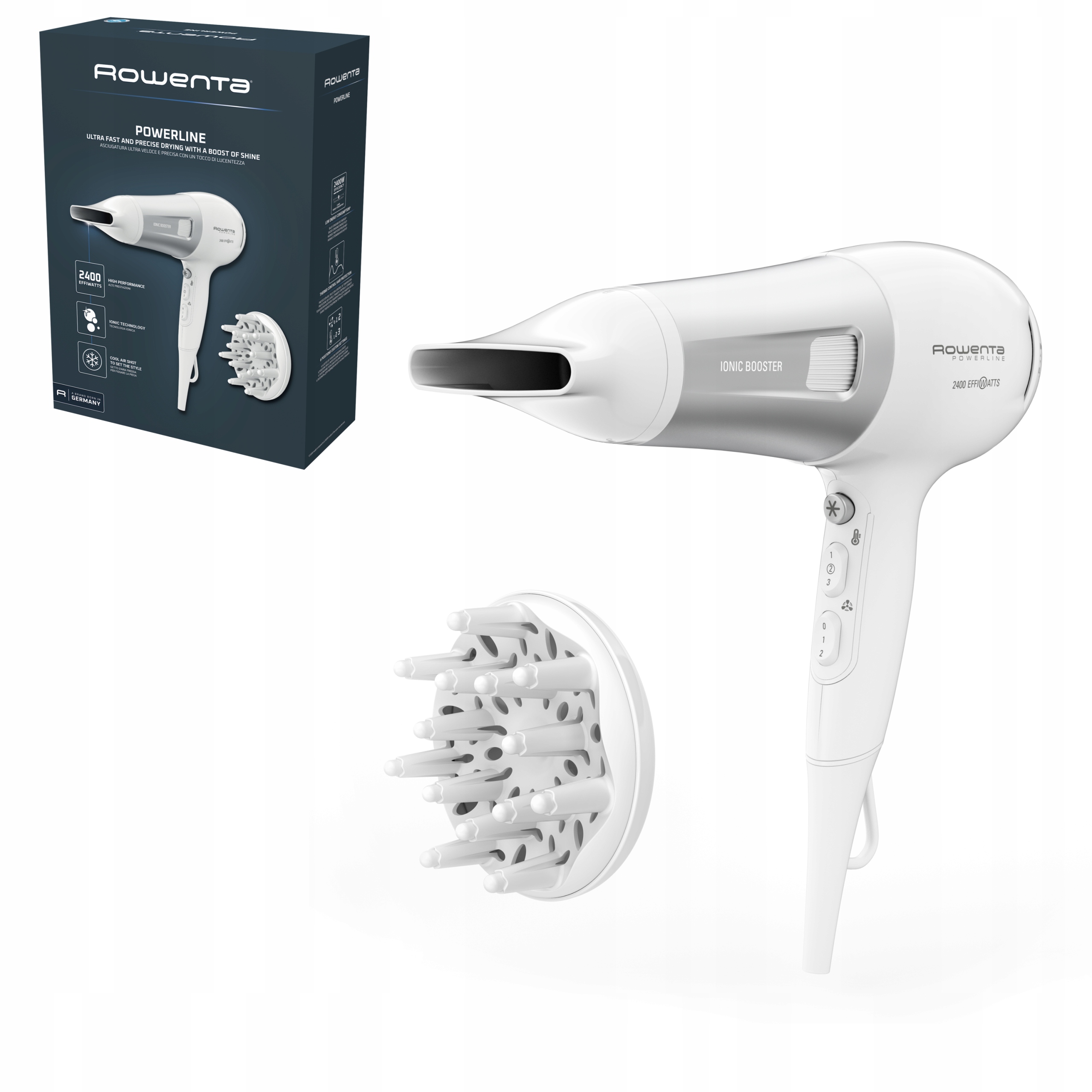 Suszarka do włosów Rowenta Powerline CV5930 2100 W jonizacja dyfuzor mocna