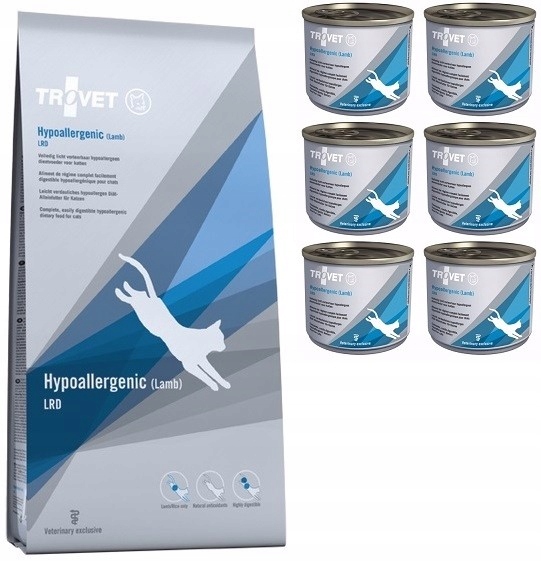 Trovet Cat Lrd Hypoallergenic Lamb (Jehněčí) 2.5 kg 6 x 200 g suché a mokrá