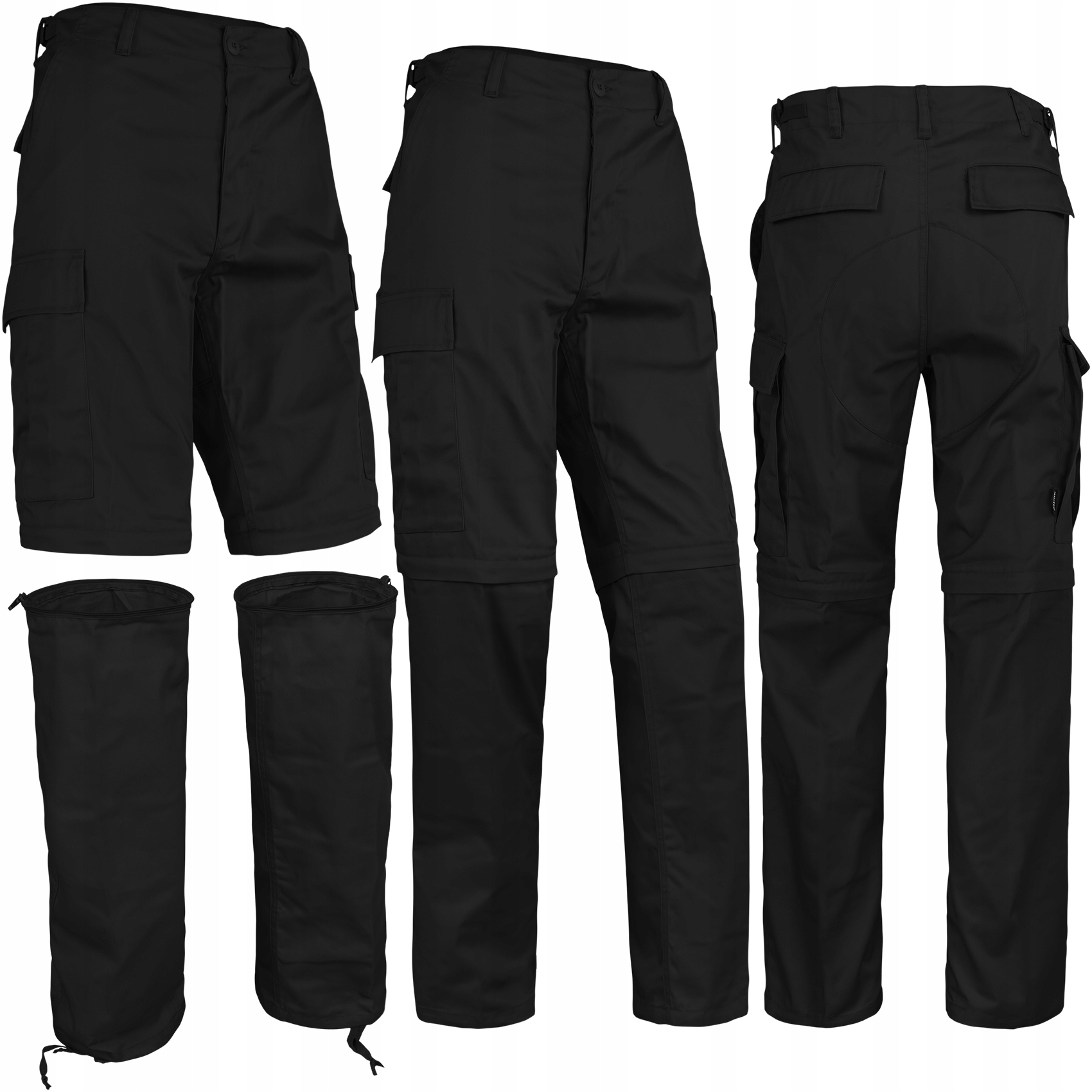 

Spodnie Trekkingowe odpinane Zip Off 2w1 black XXL