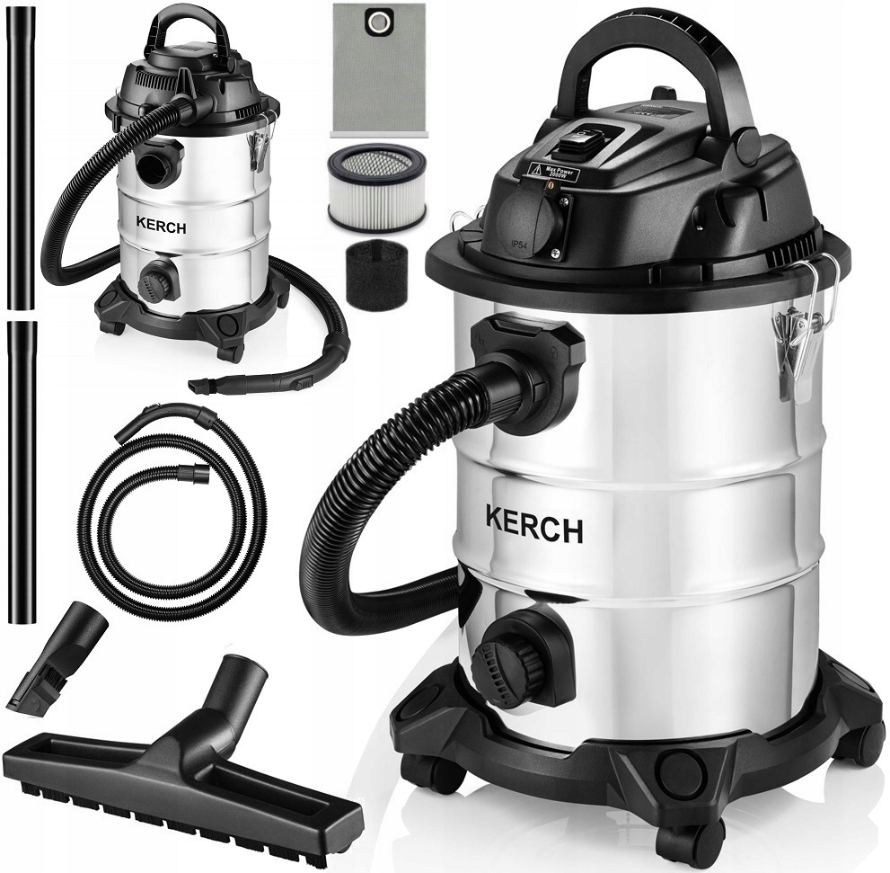 Odkurzacz Przemysłowy Bezworkowy Kerch Rado 3800W Otrząsacz Pył Gips Mokro