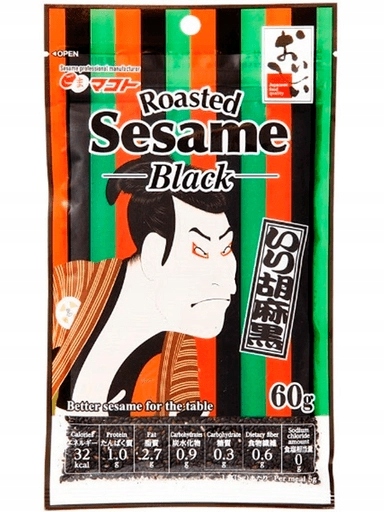 4x Černý pražený sezam Ukiyo-e 60 g Goma Makoto