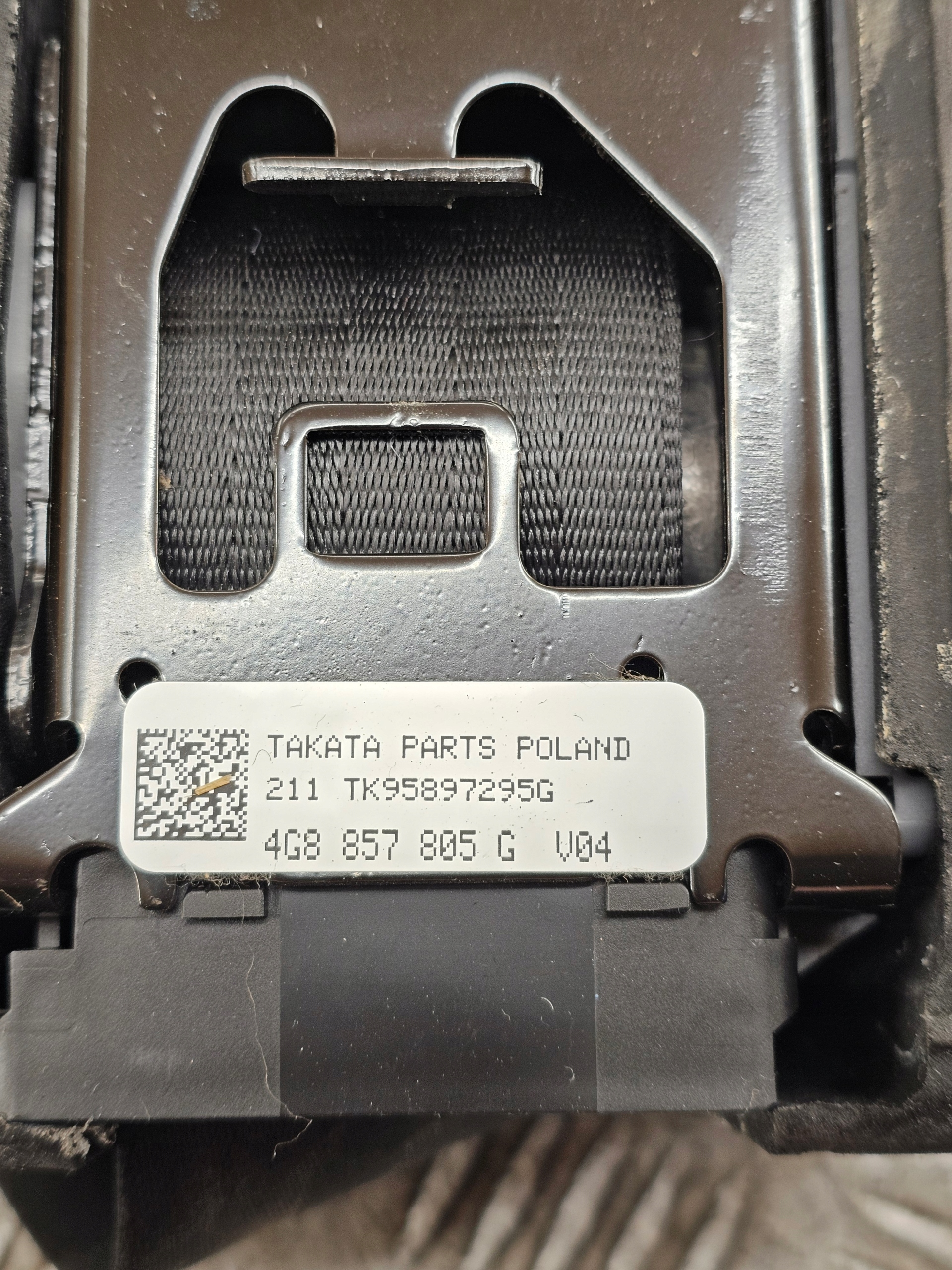 Gurten Sicherheits hinten heck AUDI A6 C7 4G8857805G