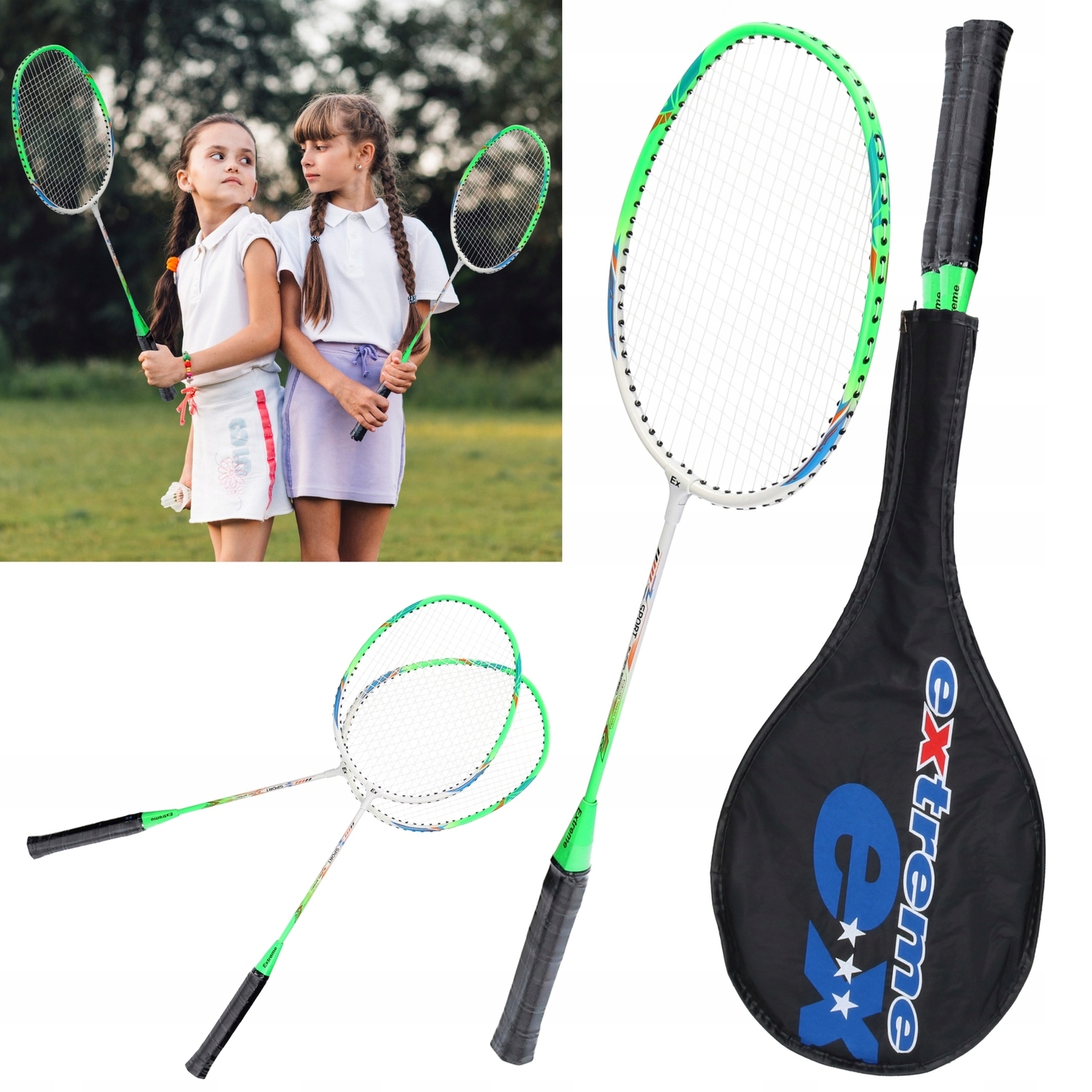 Badminton rakietki zestaw 4016