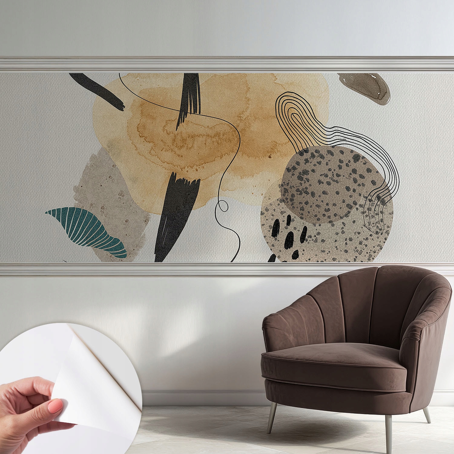 Fototapeta Samolepicí Designová módní abstraktní kompozice 250x104