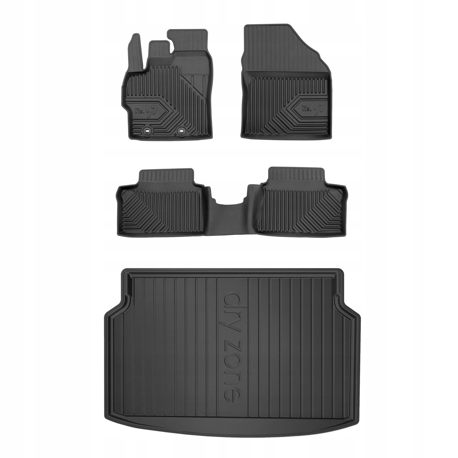 Gumové rohože rohožka do batožinového priestoru Toyota Yaris IV 4 2019 – spodná podlaha