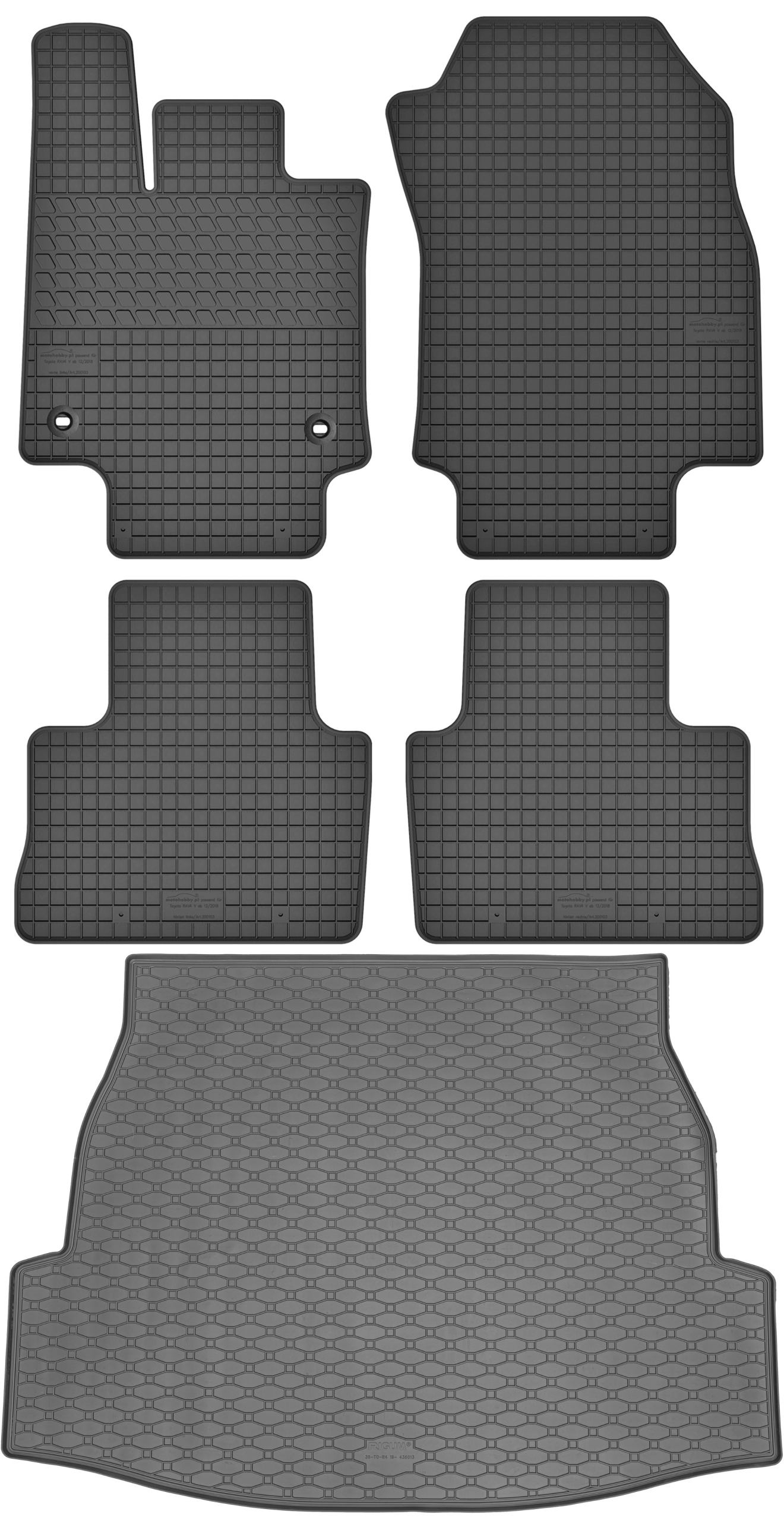 Toyota Rav4 Suv 2019- (horná podlaha) Sada Koberce batožinový priestor