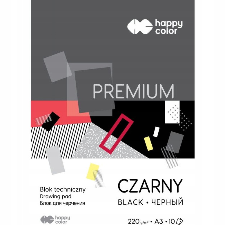 

Blok techniczny A3 czarny 220g. 10ark. Premium