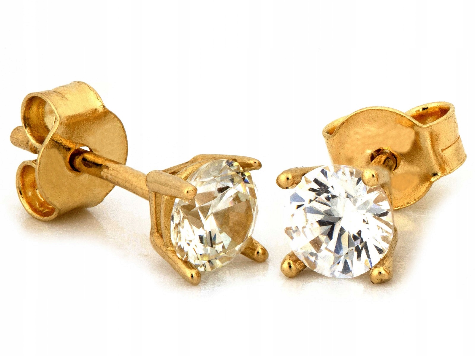 Náušnice Zlato 585 14k s zirkonem 1.15g pro ženu jako Dárek