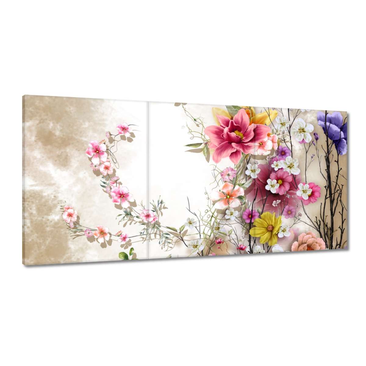 Obrazy 180x90 Kvetinová kompozícia Kvet