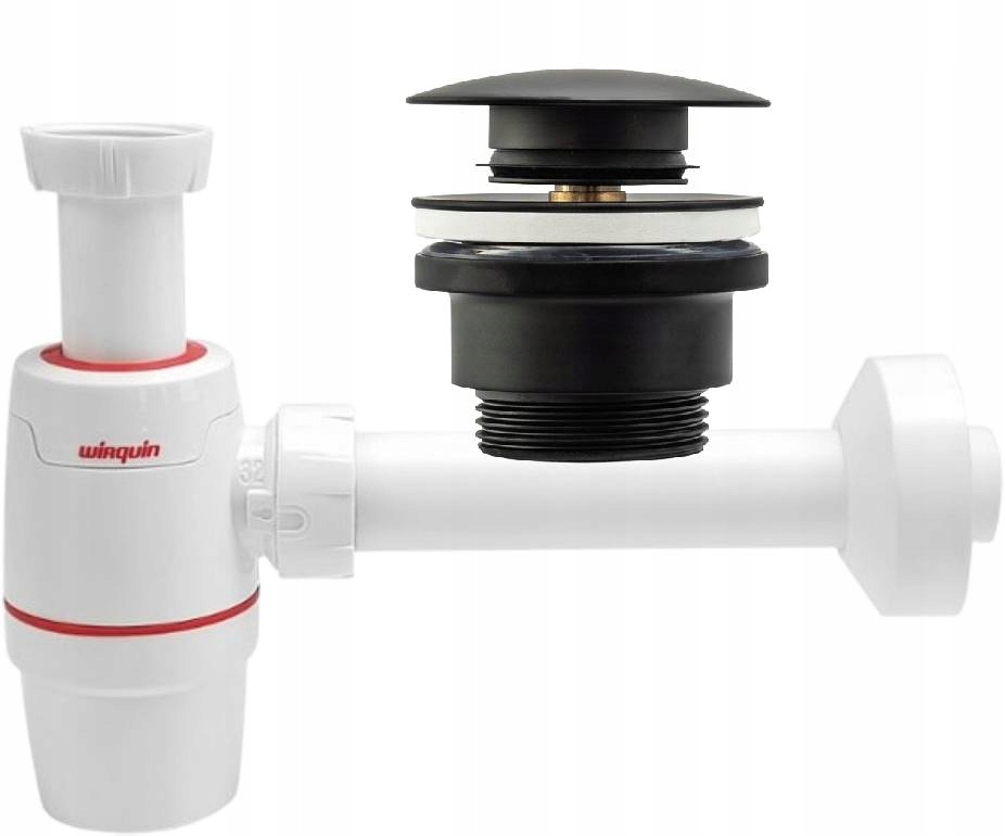 Umyvadlový sifon bez výpusti Neo 32 mm Wirquin zátka klik klak univerzální
