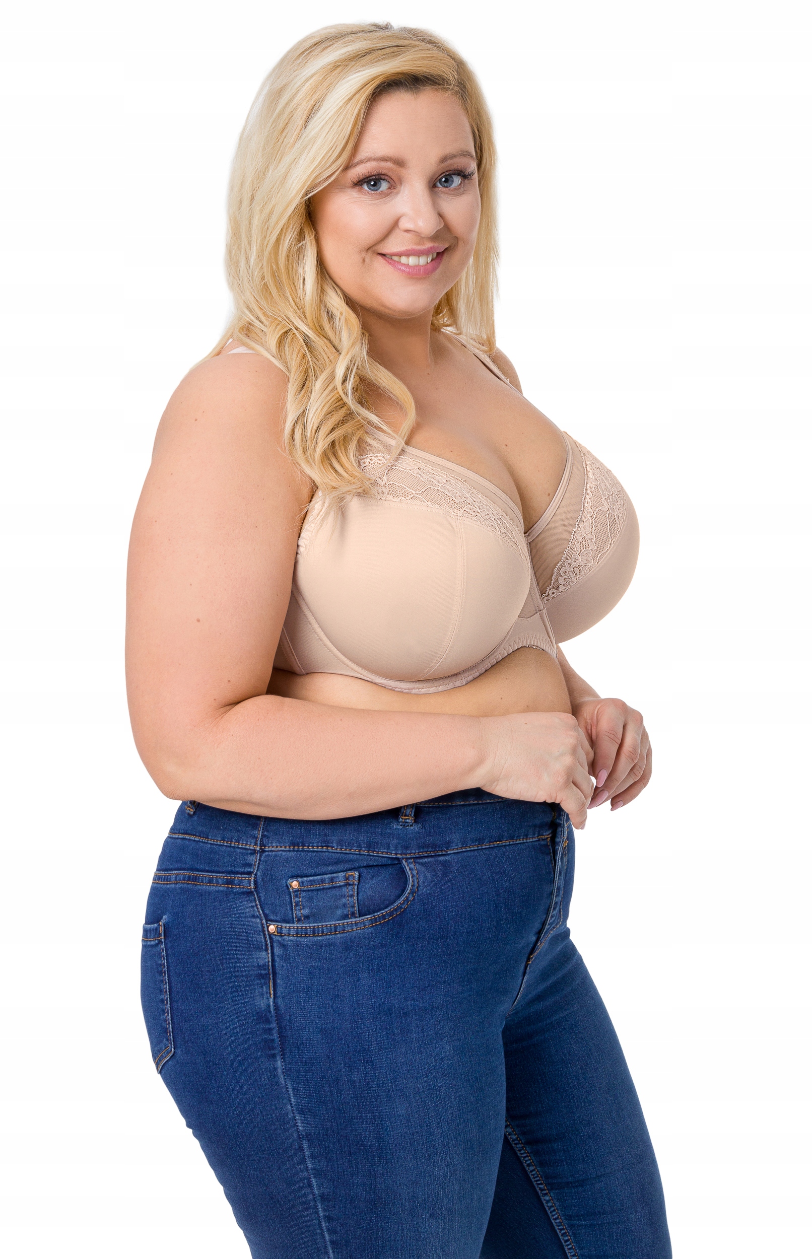 GORSENIA K441 LUISSE BIUSTONOSZ MIĘKKI, BEŻ, 95I Kolekcja Biustonosze