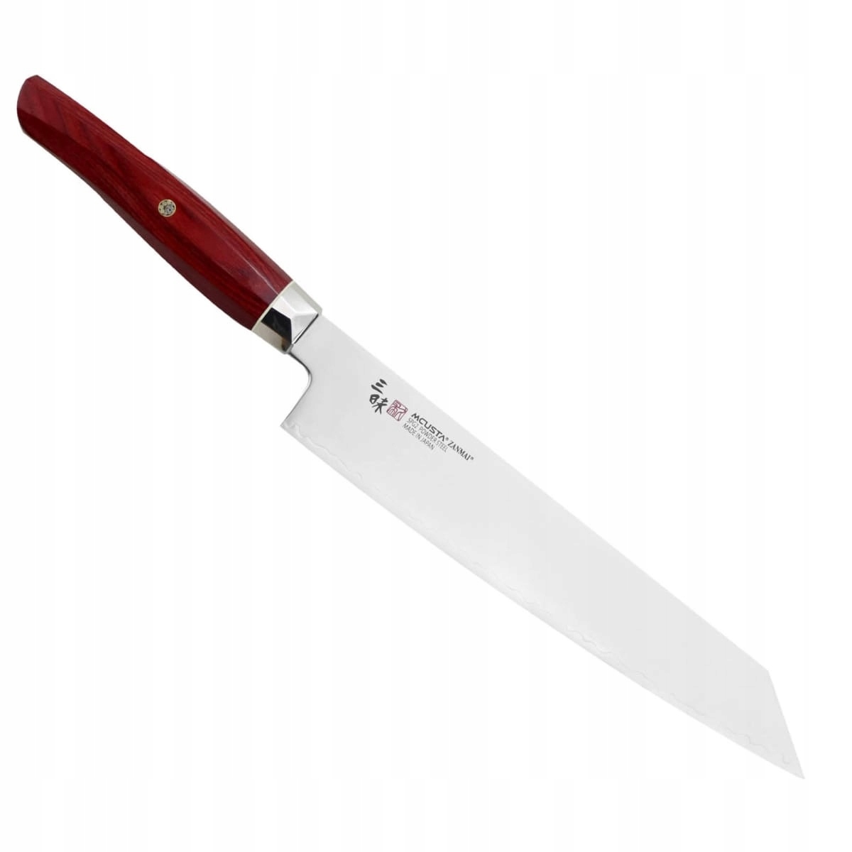 Mcusta Zanmai Red Revolution SPG2 Japonský kuchynský nôž Kiritsuke Gyuto 23 cm